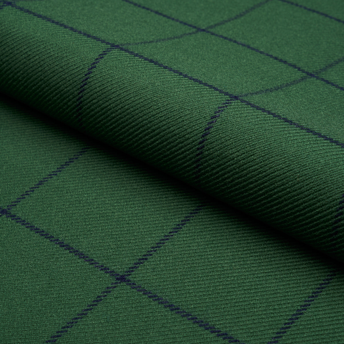 Bancroft Wool Plaid fabric in green color - pattern number 66776 - by Schumacher in the A Country Life collection