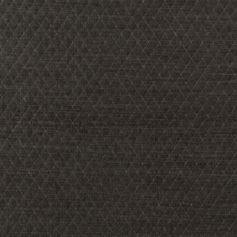 Paley Quilted Velvet fabric in smoke color - pattern number 66920 - by Schumacher in the Chroma collection