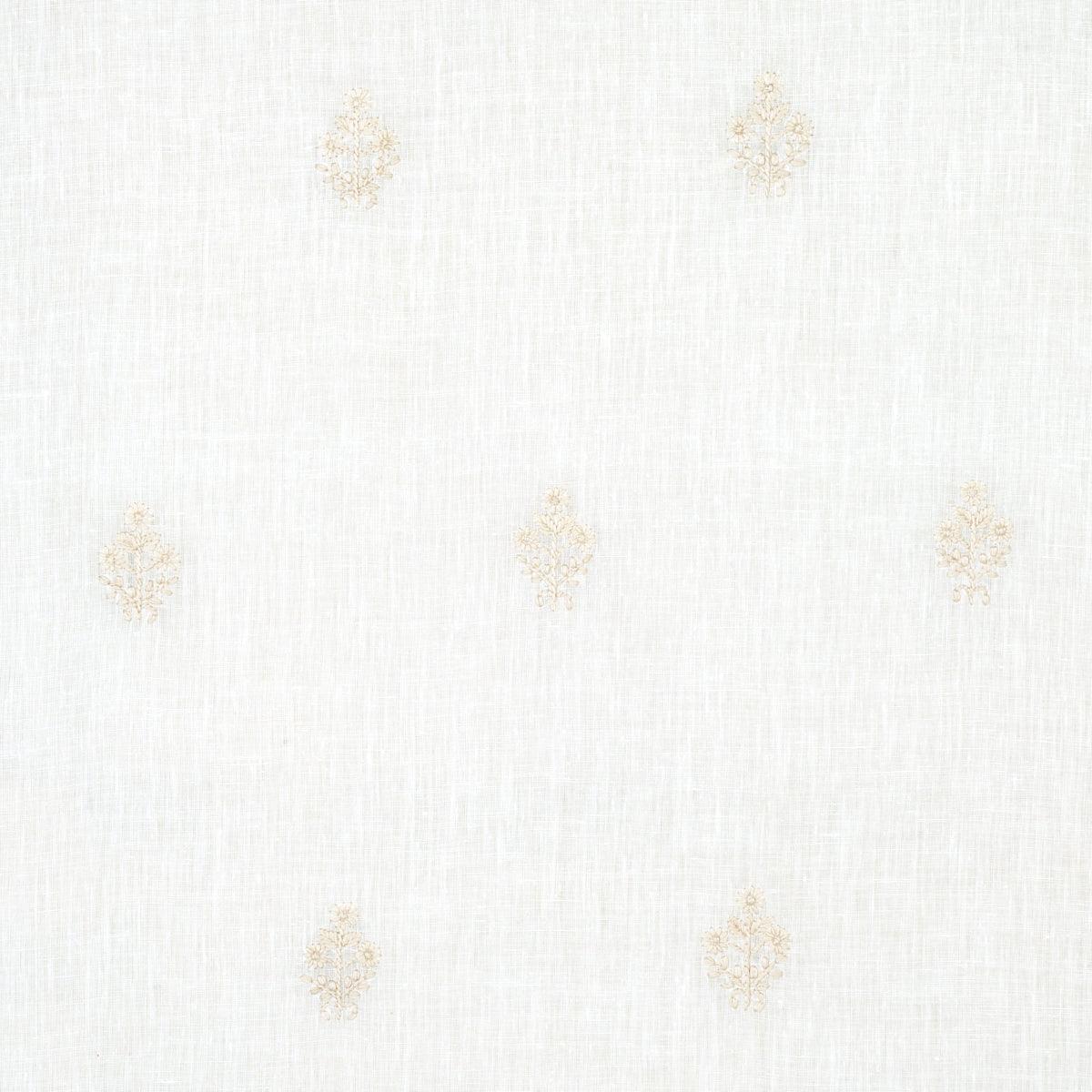 Maria Embroidery fabric in ivory color - pattern number 67790 - by Schumacher in the Essentials: Sheers & Casements collection