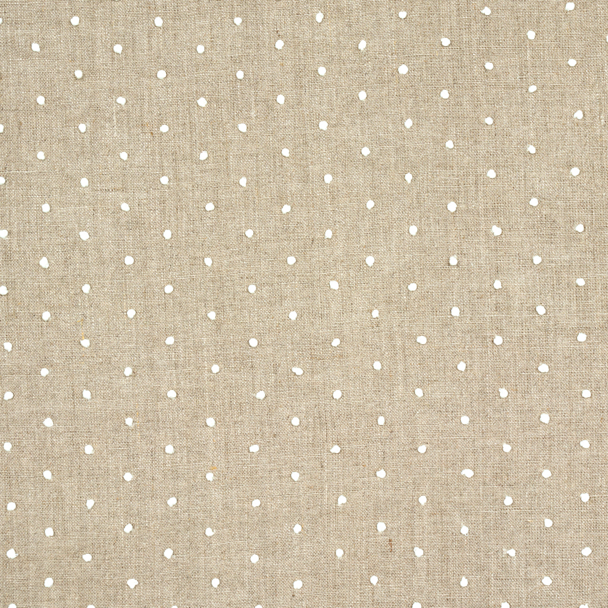 Pebble Embroidery fabric in linen color - pattern number 67980 - by Schumacher in the Au Naturel collection