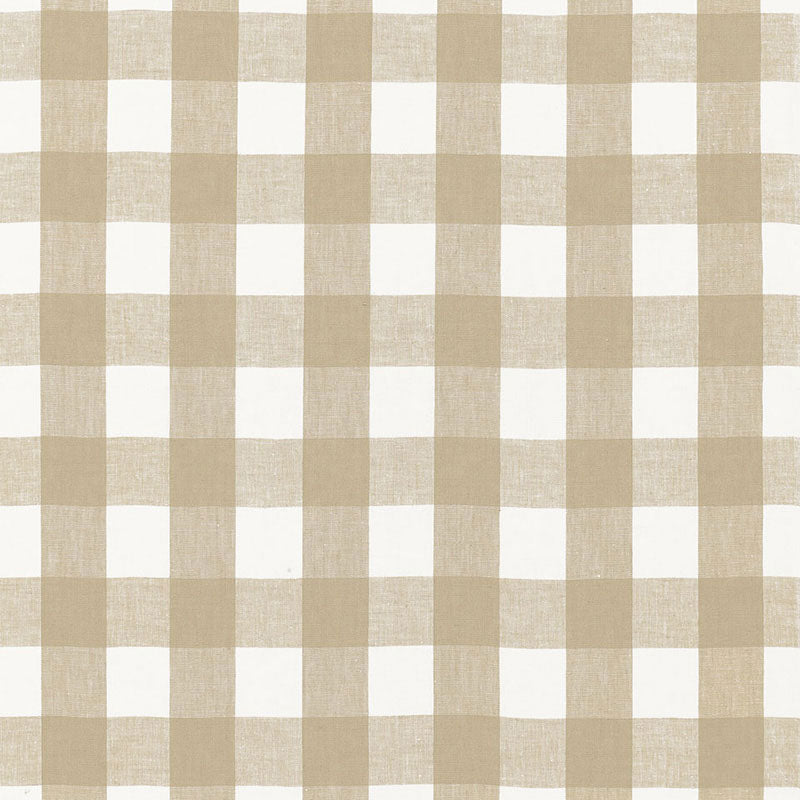Key West Check fabric in sahara color - pattern number 68017 - by Schumacher in the Calypso collection