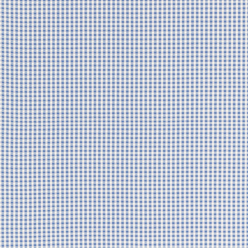 Aruba Check fabric in cornflower color - pattern number 68041 - by Schumacher in the Calypso collection