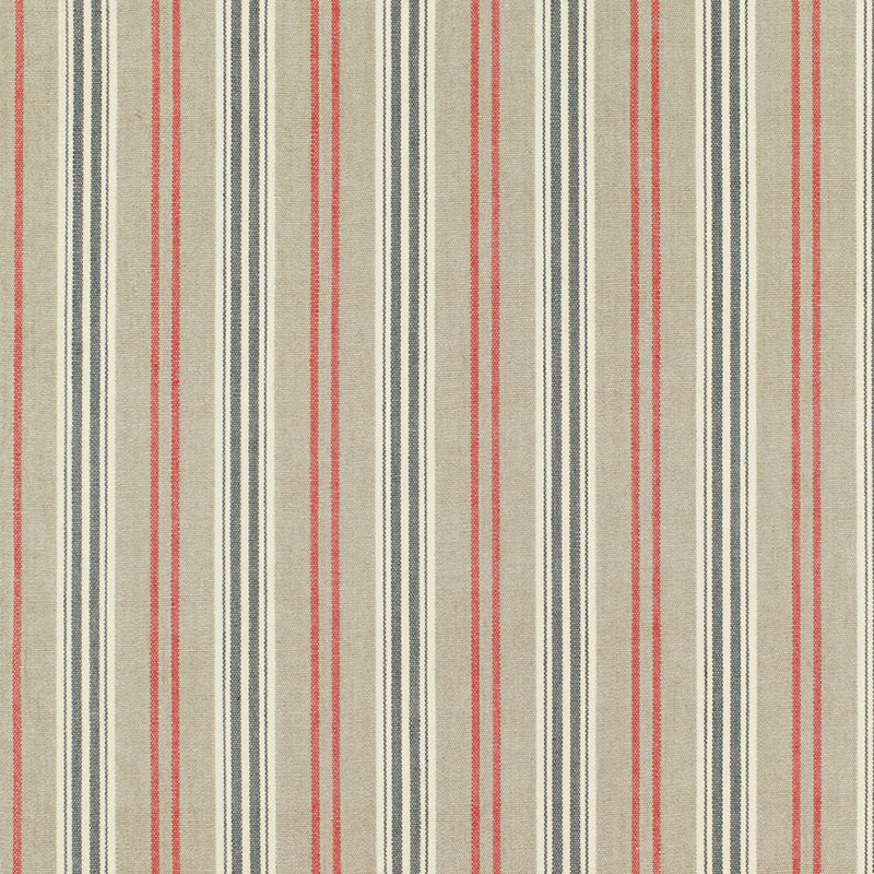 Loire Jute Stripe fabric in noir color - pattern number 68691 - by Schumacher in the Chroma collection