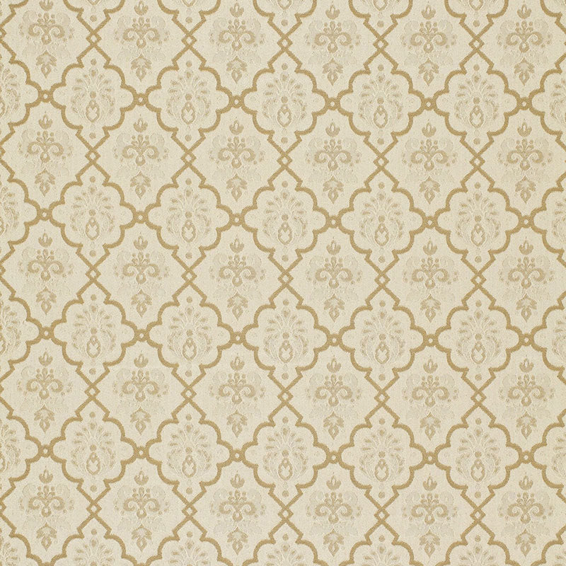 Hedgerow Trellis Indoor Outdoor fabric in sand color - pattern number 68811 - by Schumacher in the Timothy Corrigan collection