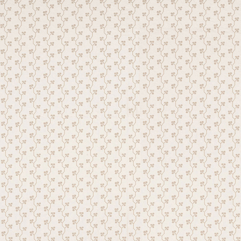 Emmeline Matelasse fabric in cream color - pattern number 69120 - by Schumacher in the Country Chic collection