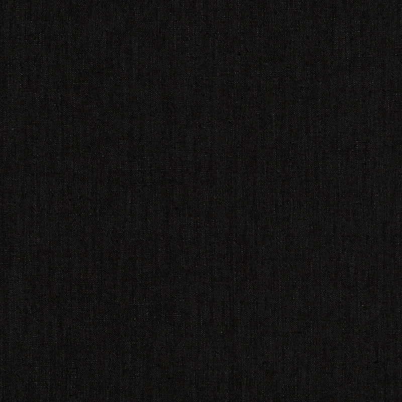 Lange Glazed Linen fabric in noir color - pattern number 69341 - by Schumacher in the Perfect Basics: Linen collection