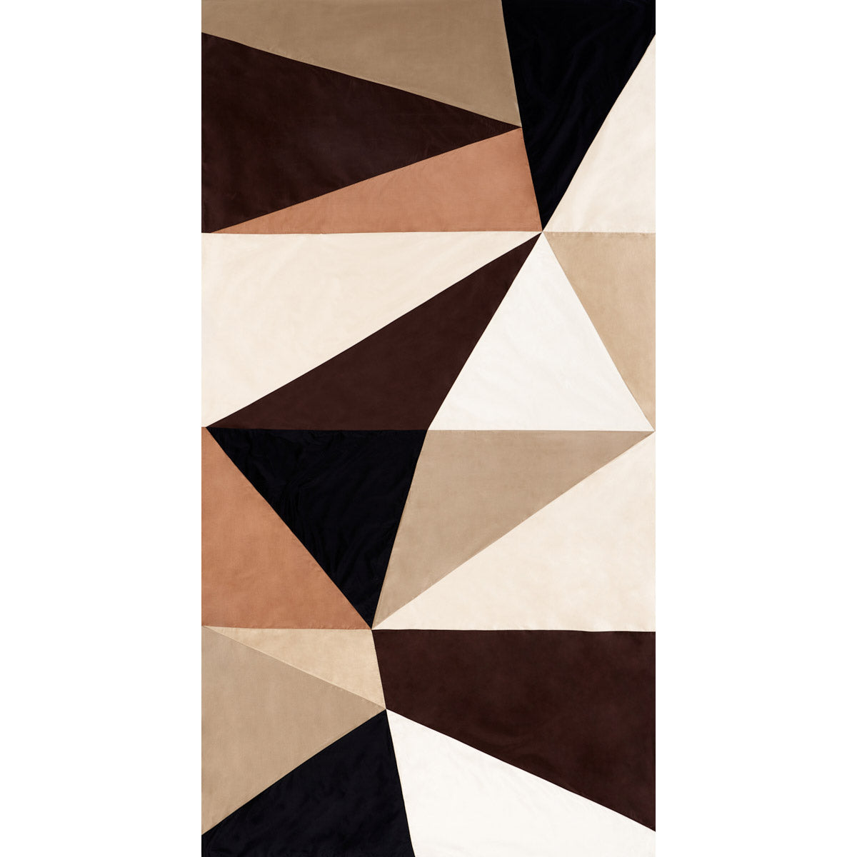 Cubist Silk Panel fabric in java color - pattern number 69453 - by Schumacher in the Miles Redd collection