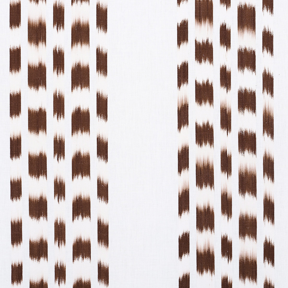 Izmir Ikat Stripe fabric in cocoa color - pattern number 69475 - by Schumacher in the Bohemia collection
