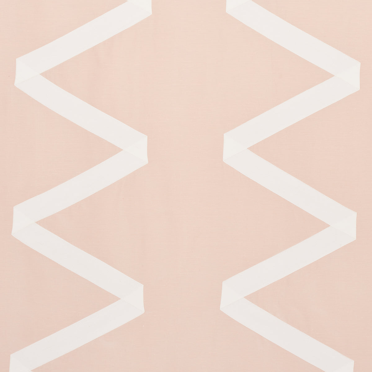 Legere Linen Silk Applique fabric in ivory on blush color - pattern number 69693 - by Schumacher in the Perfect Basics: Silk & Taffeta collection