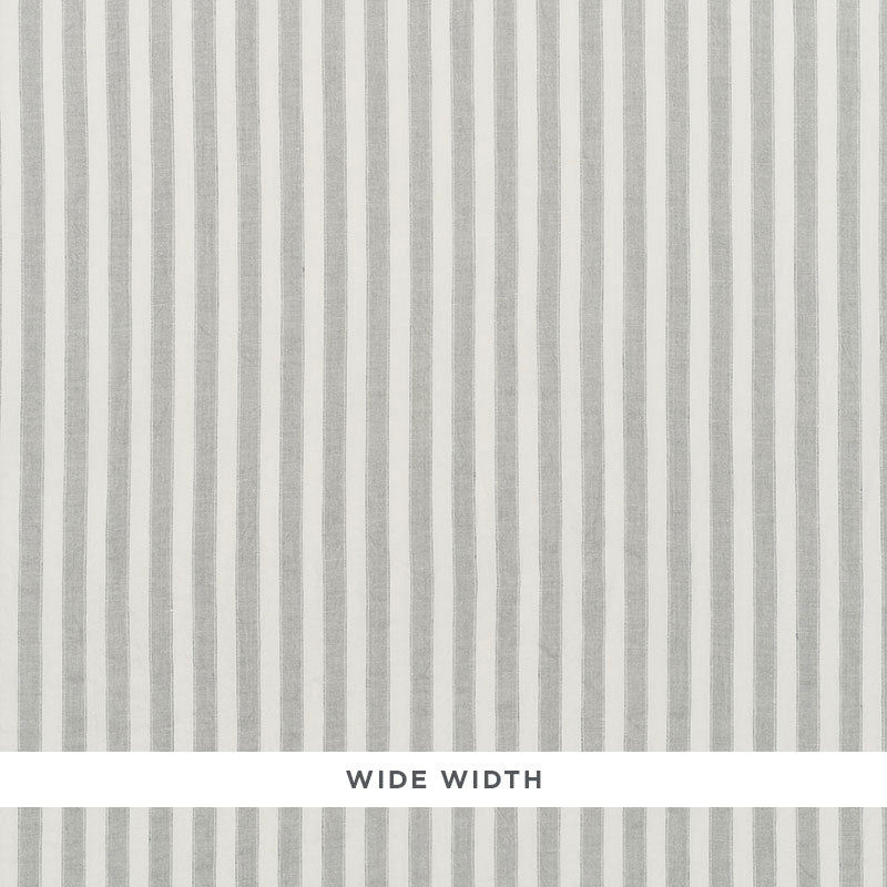 Regatta Linen Stripe Sheer fabric in mineral color - pattern number 70032 - by Schumacher in the Essentials: Sheers & Casements collection