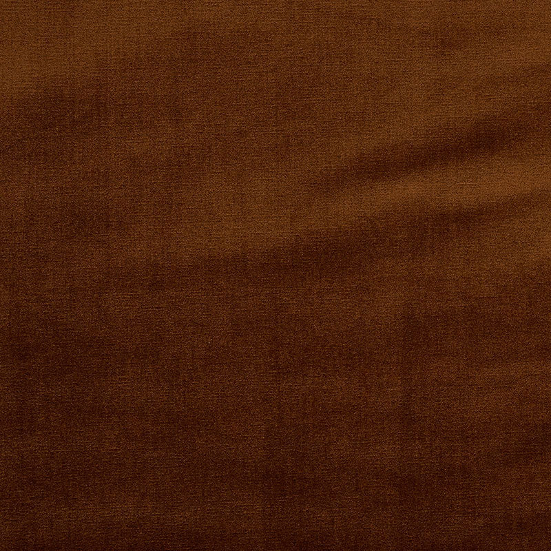 Venetian Silk Velvet fabric in russet color - pattern number 70441 - by Schumacher in the Perfect Basics: Velvet collection
