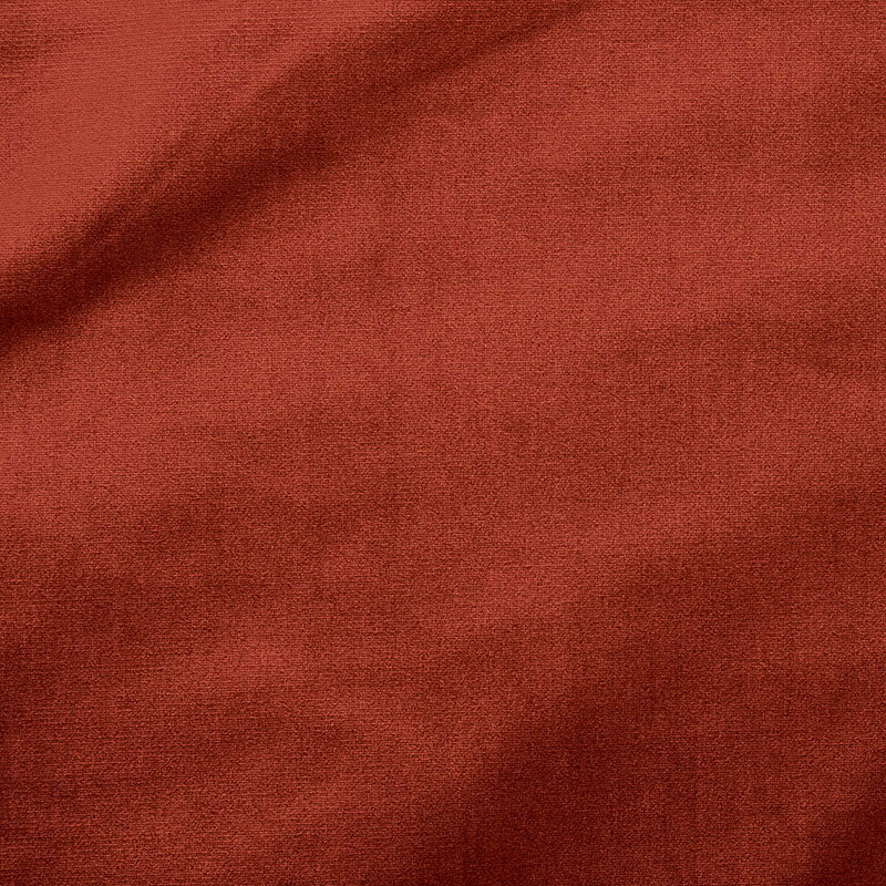 Venetian Silk Velvet fabric in red ochre color - pattern number 70442 - by Schumacher in the Perfect Basics: Velvet collection