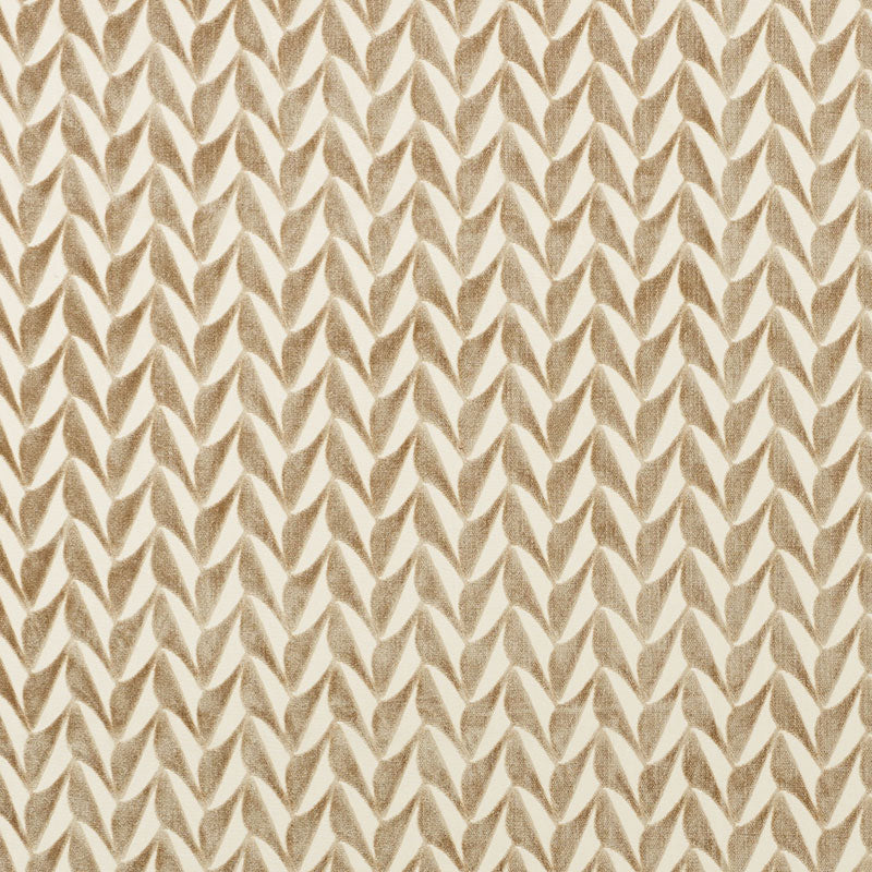 Spades fabric in natural color - pattern number 71233 - by Schumacher in the David Kaihoi collection