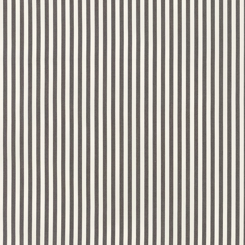 Brigitte Stripe fabric in charcoal color - pattern number 71341 - by Schumacher in the Essentials: Classic Stripe collection