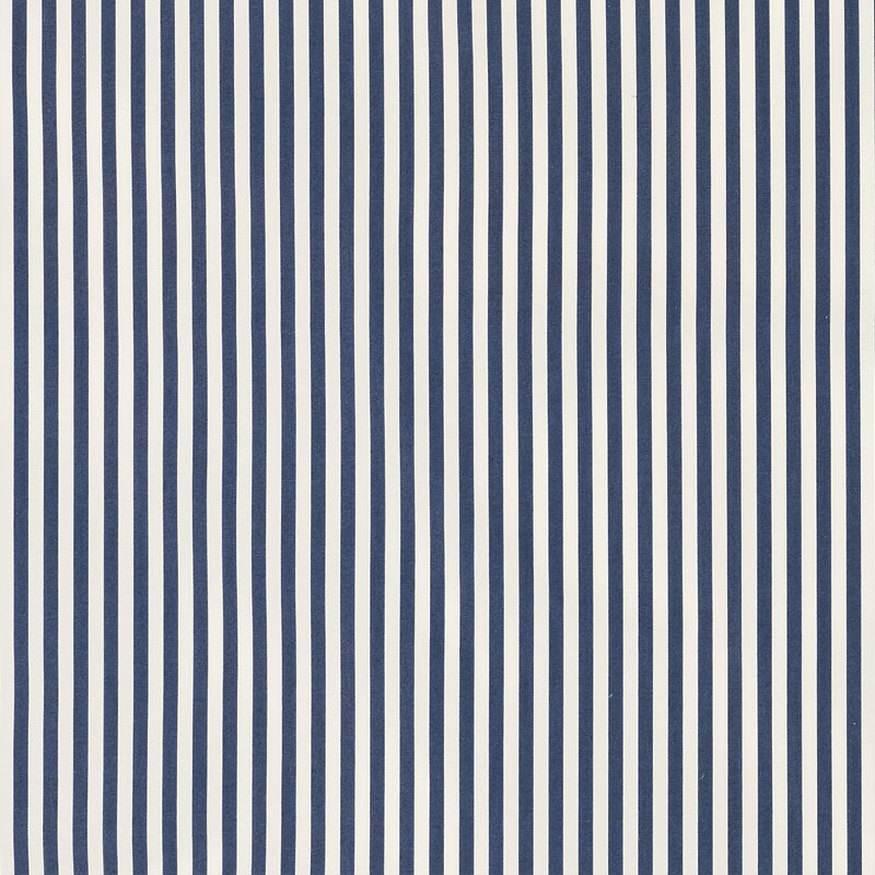 Brigitte Stripe fabric in navy color - pattern number 71344 - by Schumacher in the Essentials: Classic Stripe collection