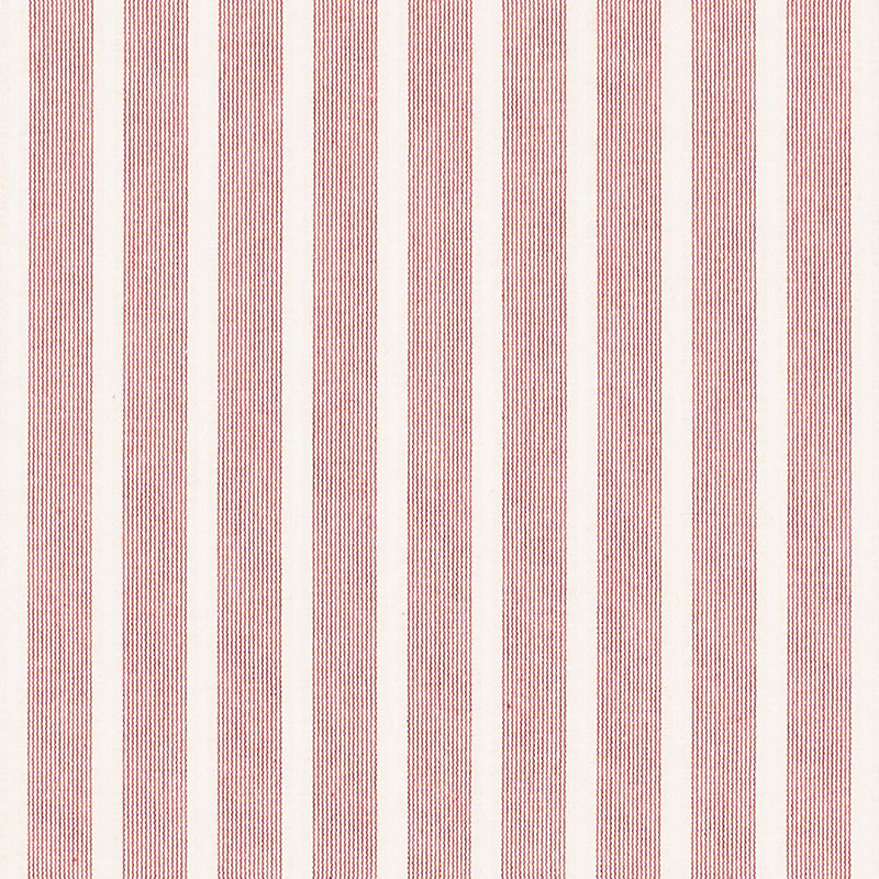 Jean Stripe fabric in red color - pattern number 71382 - by Schumacher in the Essentials: Stripe II collection