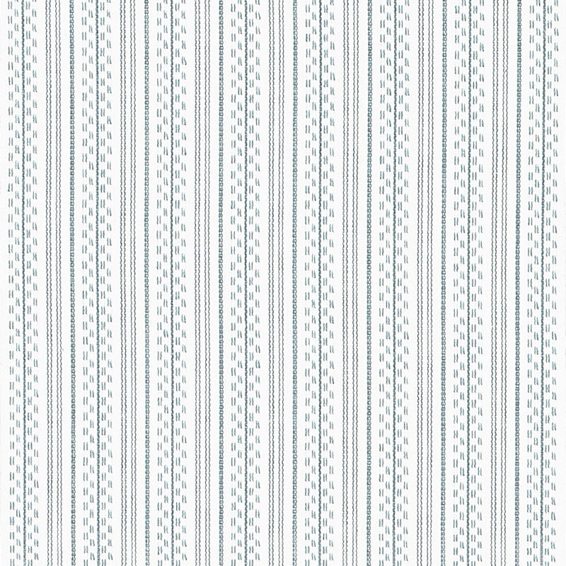 Jack Stripe fabric in sky color - pattern number 71410 - by Schumacher in the Essentials: Stripe II collection