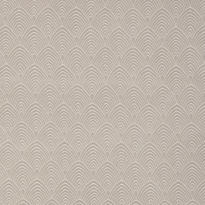 Archival Brocatelle fabric in argent color - pattern number 71732 - by Schumacher in the Schumacher Classics collection