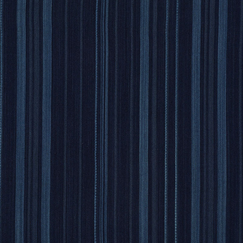 Cajamarca Stripe fabric in indigo color - pattern number 71880 - by Schumacher in the Open Sky collection