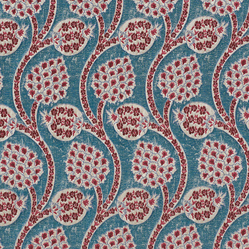 Persephone fabric in peacock color - pattern number 72000 - by Schumacher in the Ottoman Chic collection
