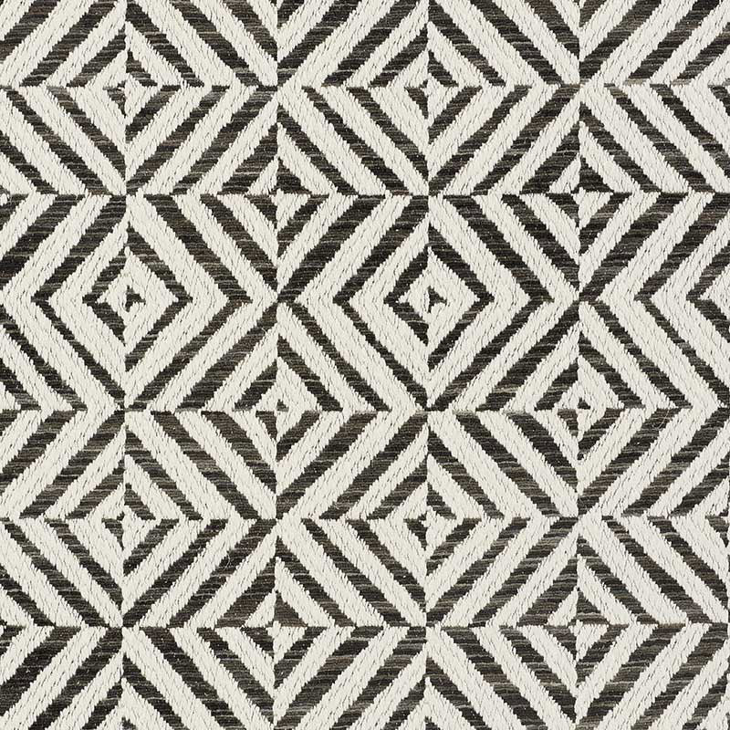 Jubilee fabric in charcoal color - pattern number 72152 - by Schumacher in the Essentials: Mid-Scale Upholstery collection