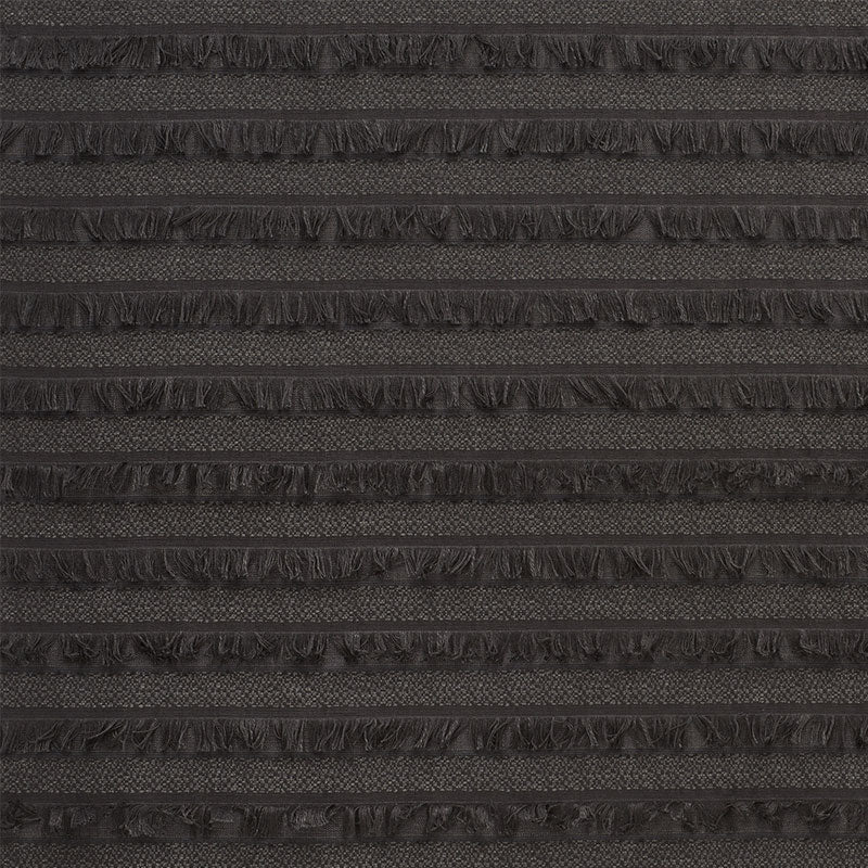 Acadia fabric in charcoal color - pattern number 72652 - by Schumacher in the Open Sky collection