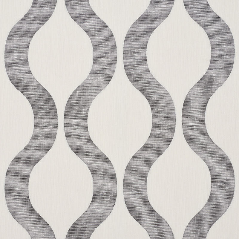 Ondata fabric in charcoal color - pattern number 73222 - by Schumacher in the Au Naturel collection