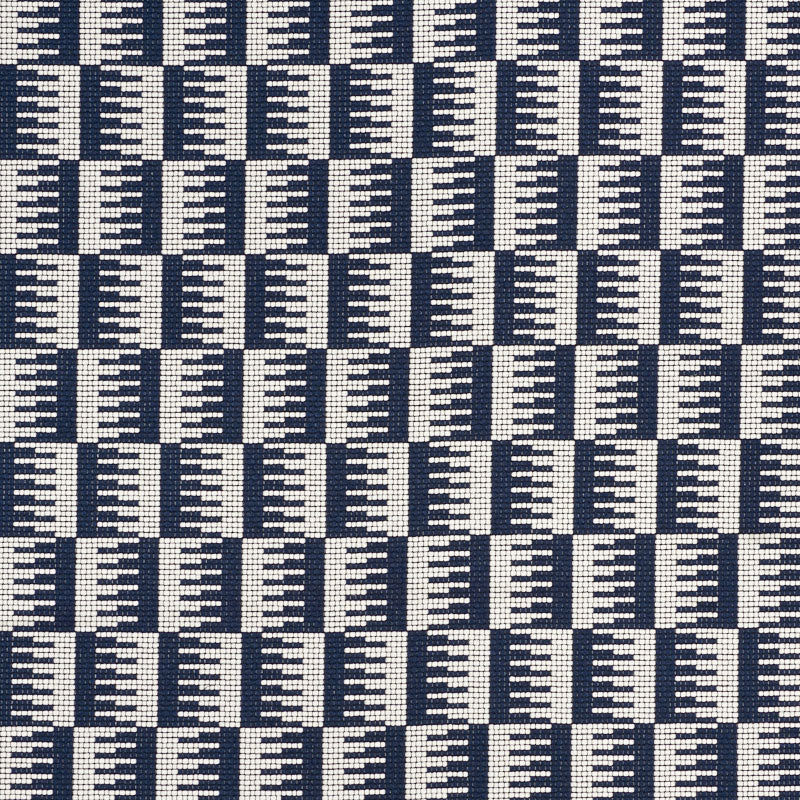 Dovetail Indoor Outdoor fabric in navy color - pattern number 73320 - by Schumacher in the Indoor-Outdoor Prints & Wovens collection
