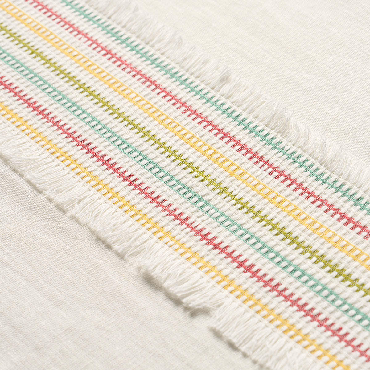 Tulum Casement fabric in mutli color - pattern number 73597 - by Schumacher in the Sheers & Casements III collection