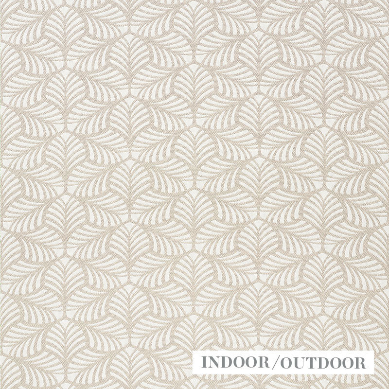 Sonia II Indoor Outdoor fabric in natural color - pattern number 73820 - by Schumacher in the Indoor/Outdoor Wovens collection