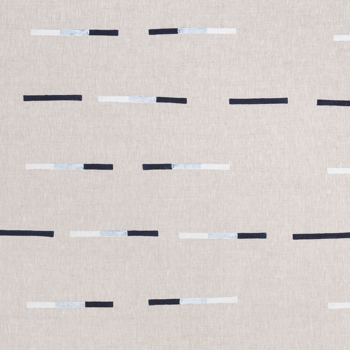 Overlapping Dashes fabric in navy color - pattern number 74031 - by Schumacher in the Caroline Z Hurley collection