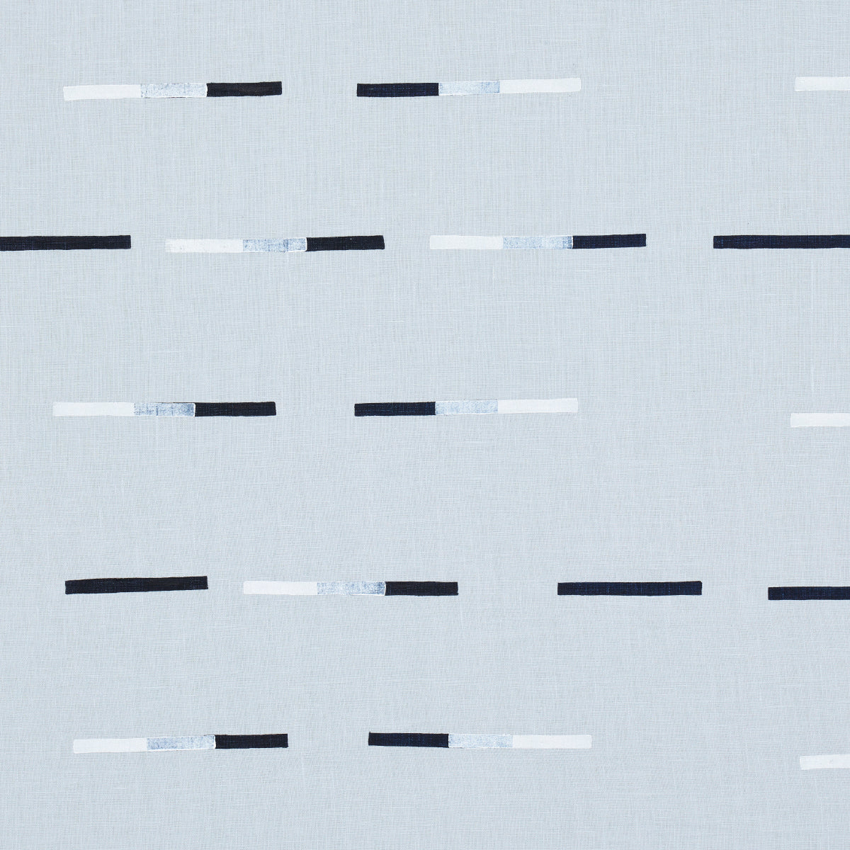 Overlapping Dashes fabric in sky color - pattern number 74032 - by Schumacher in the Caroline Z Hurley collection