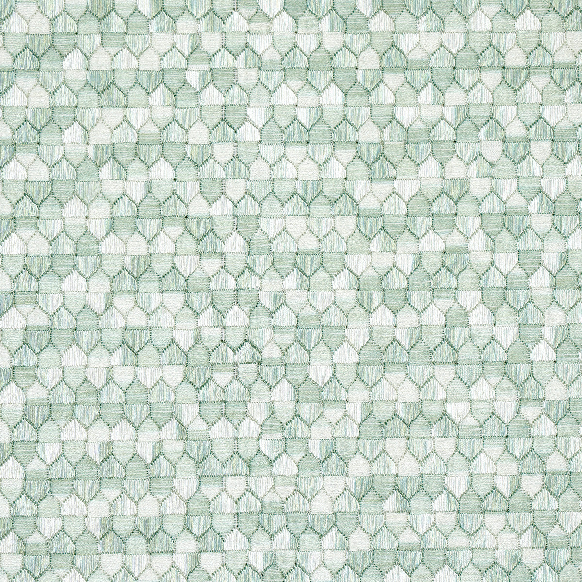 Ivins Embroidery fabric in mineral color - pattern number 75122 - by Schumacher in the Uncommon Threads collection