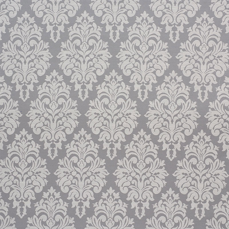 Dauphine Damask Indoor Outdoor fabric in slate color - pattern number 75410 - by Schumacher in the The Good Life Indoor/Outdoor collection