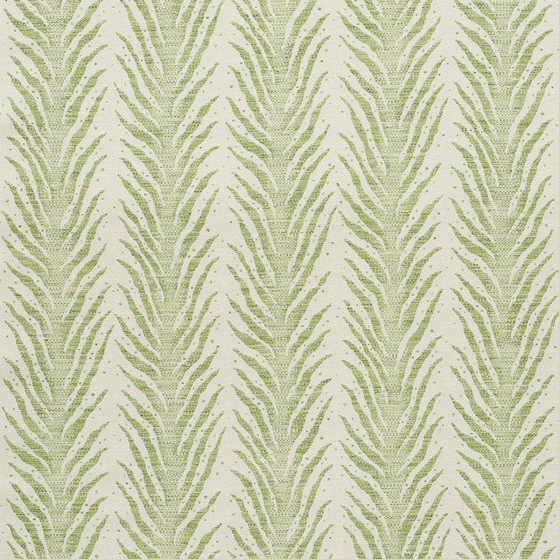 Creeping Fern fabric in moss color - pattern number 75452 - by Schumacher in the Celerie Kemble collection