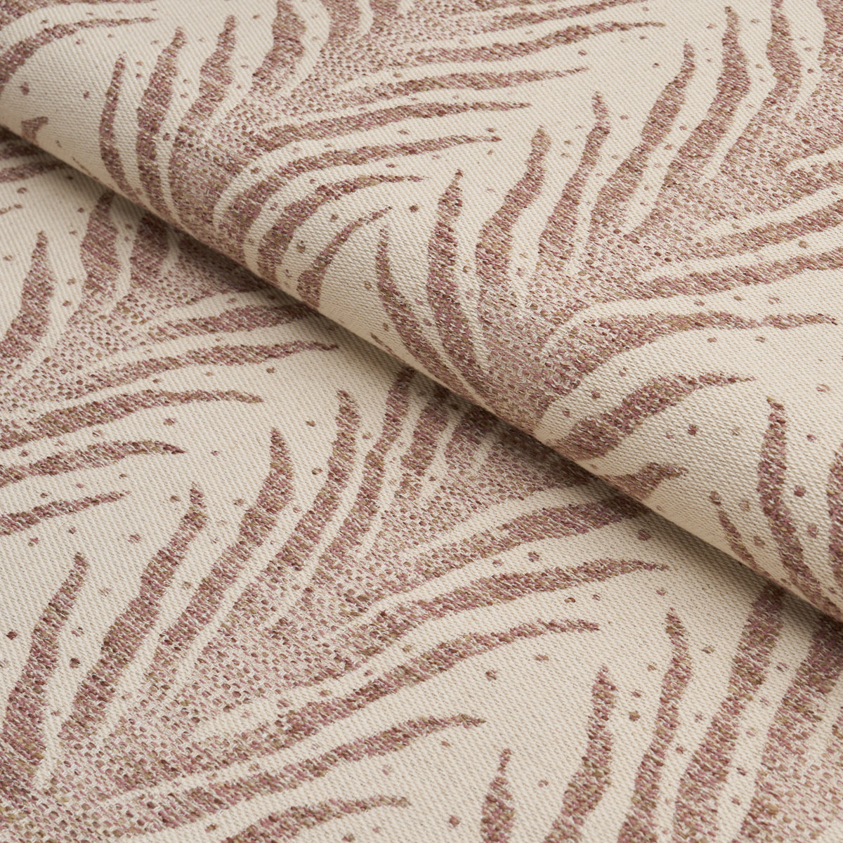 Creeping Fern fabric in mediterranean spice color - pattern number 75454 - by Schumacher in the Atelier Paris collection