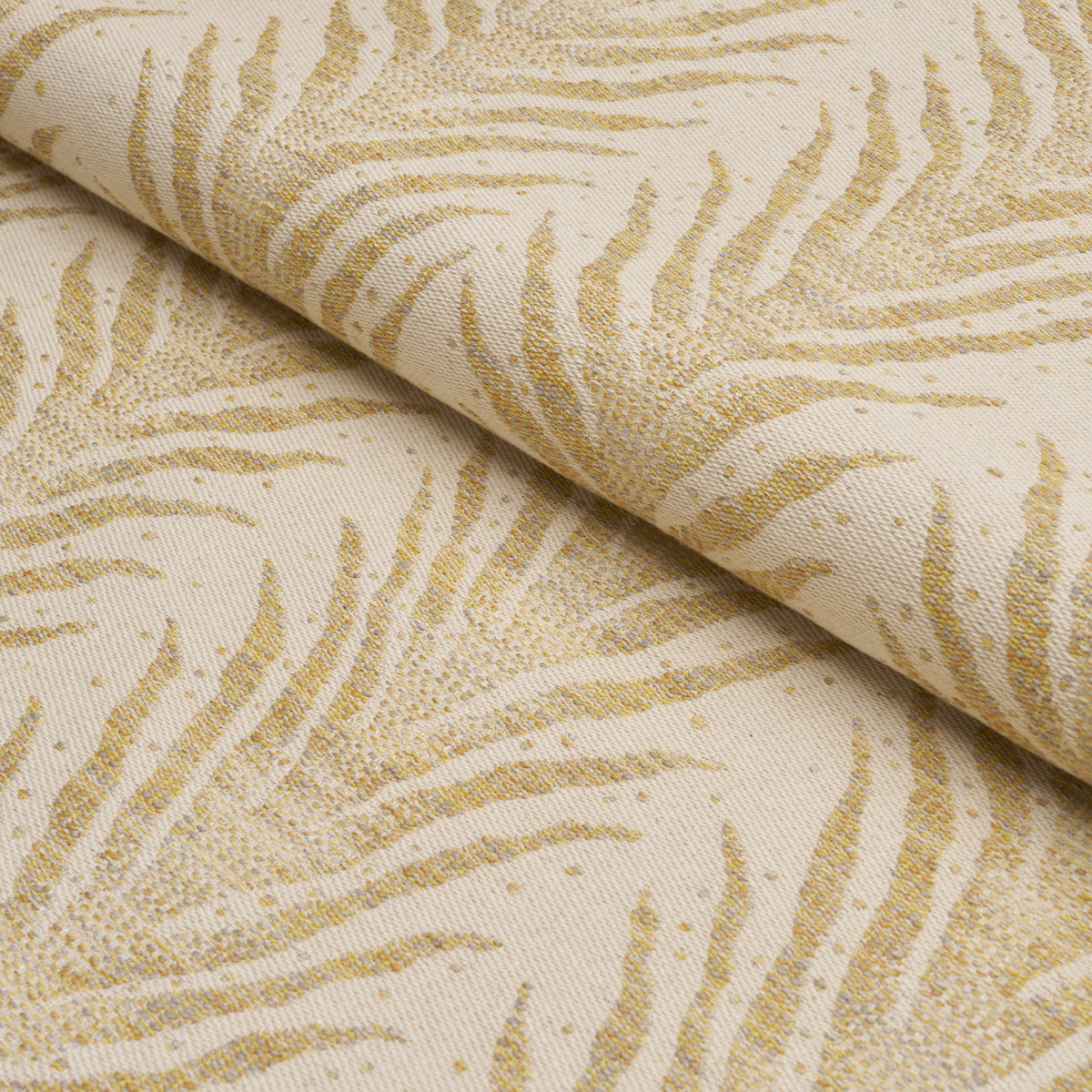 Creeping Fern fabric in mimosa glow color - pattern number 75456 - by Schumacher in the Atelier Paris collection