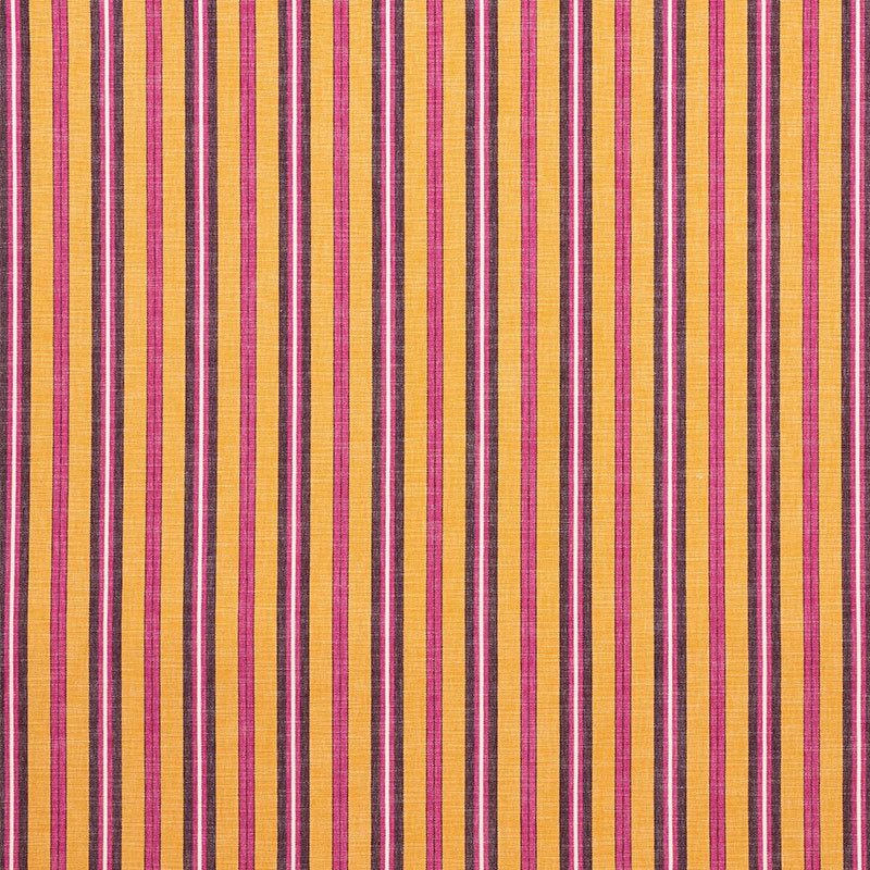 Lewis Stripe fabric in gold color - pattern number 75502 - by Schumacher in the New Traditional collection