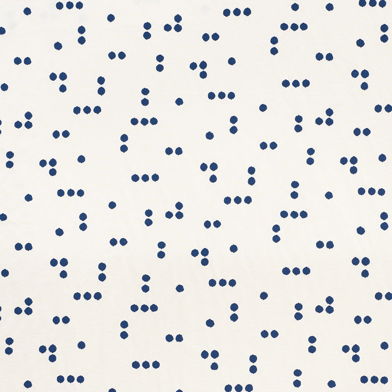 Great Rock Embroidery fabric in navy color - pattern number 75630 - by Schumacher in the Caroline Z Hurley collection