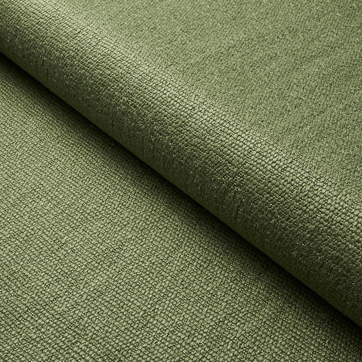 Finn Heavyweight Linen fabric in moss color - pattern number 75689 - by Schumacher in the Perfect Basics: Linen collection