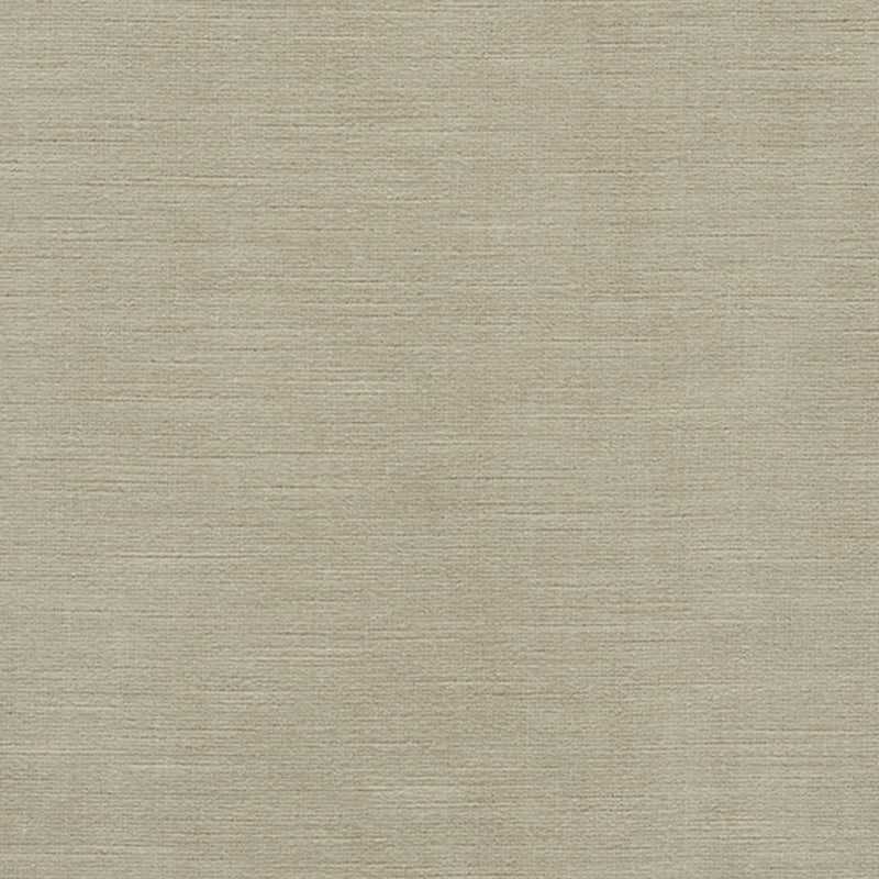 Antique Linen Velvet II fabric in stone color - pattern number 75705 - by Schumacher in the Perfect Basics: Velvet collection