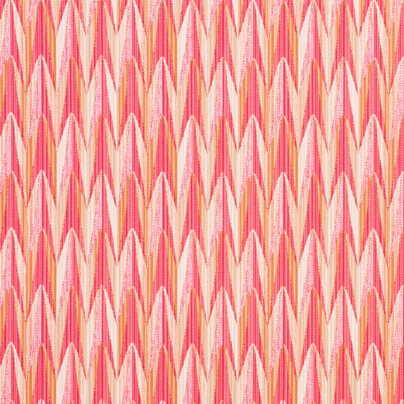 Verdant Indoor Outdoor fabric in pink and orange color - pattern number 75911 - by Schumacher in the Indoor-Outdoor Prints & Wovens collection