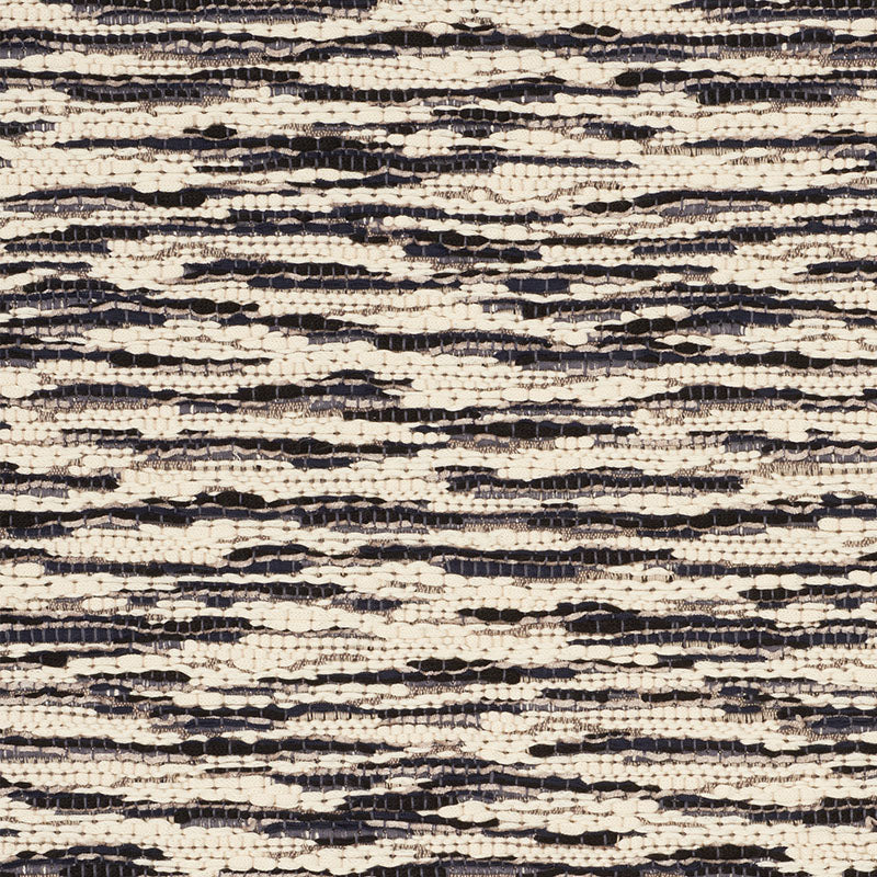 Walker fabric in black color - pattern number 76781 - by Schumacher in the Folk Art collection