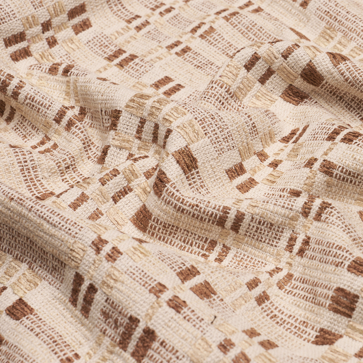 Brimfield fabric in fawn color - pattern number 76945 - by Schumacher in the Prairie collection