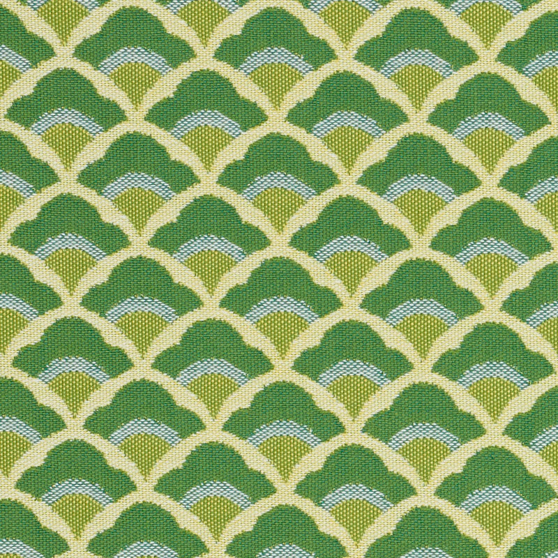 Wilhelm fabric in kelly green color - pattern number 77182 - by Schumacher in the Step Lively collection