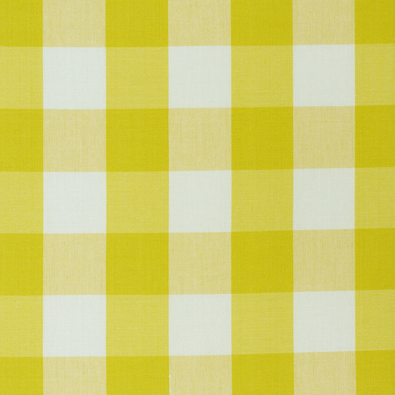 Camden Cotton Check fabric in yellow color - pattern number 77320 - by Schumacher in the Scandinavian Modern collection