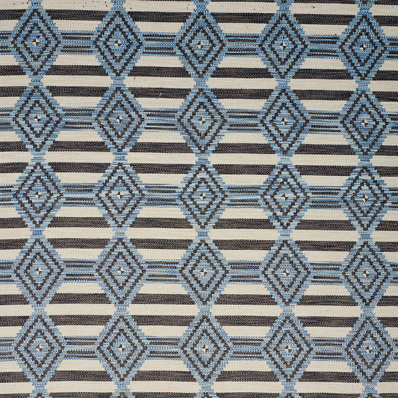 Manta Performance fabric in blue color - pattern number 77442 - by Schumacher in the Open Sky collection