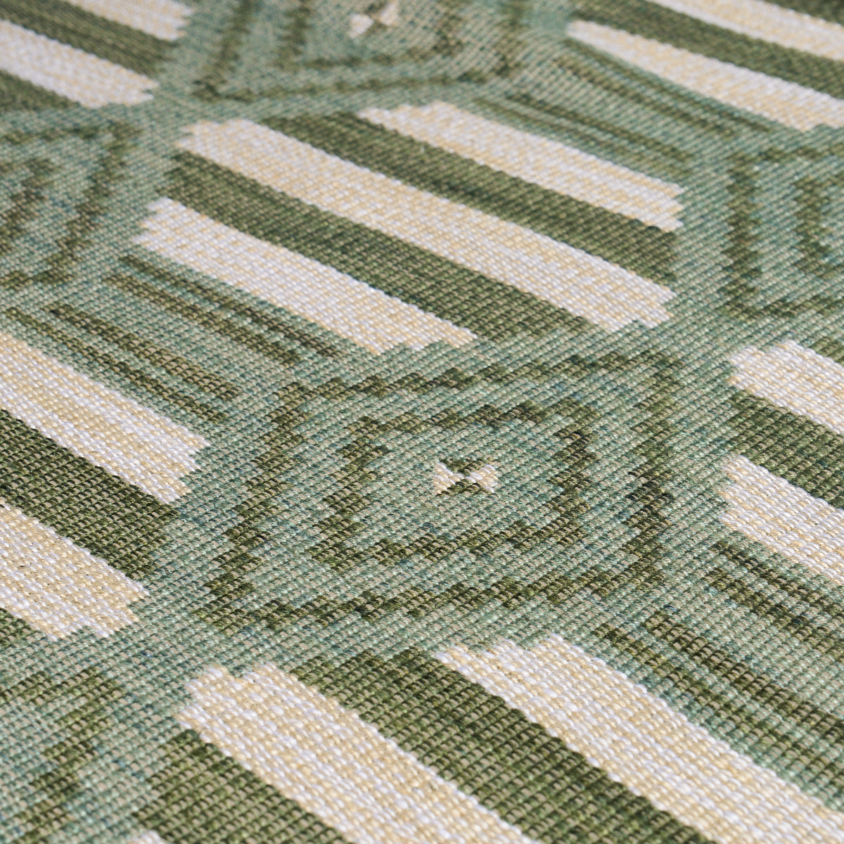 Manta Performance fabric in green & mineral color - pattern number 77445 - by Schumacher in the Luxe Lodge collection