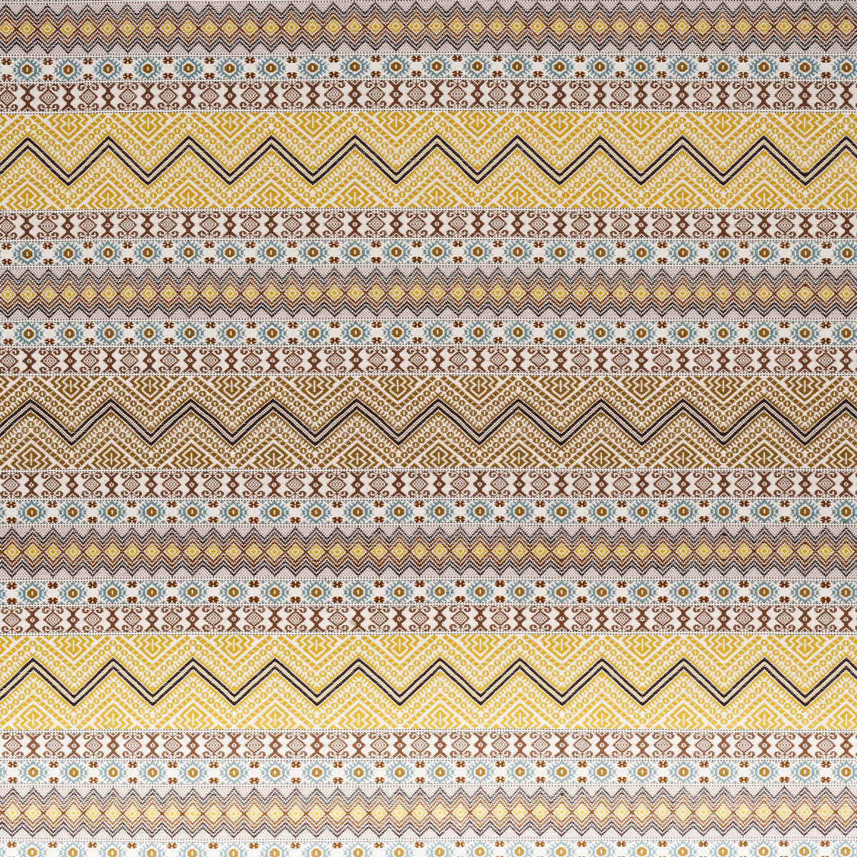 Holmul Hand Woven fabric in ochre color - pattern number 78922 - by Schumacher in the A Rum Fellow collection