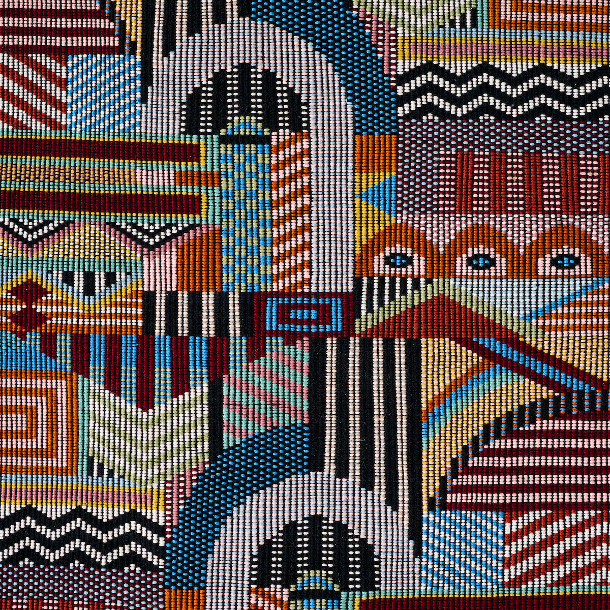 Palomar Hand Woven Brocade fabric in multi color - pattern number 79290 - by Schumacher in the A Rum Fellow collection